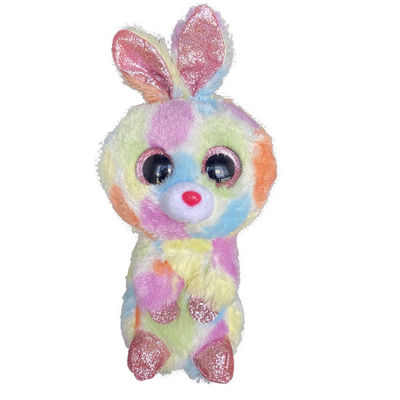 Tie Dye Personalised Easter Plush Toy Bunny Teddy 15cm 5.9 Inch