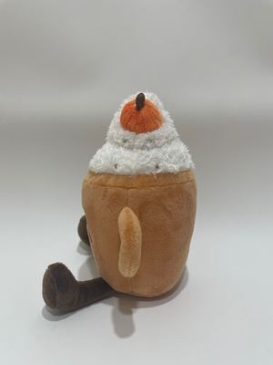 7 পিসি বিভিন্ন কুমড়ো ল্যাটে প্লাশ খেলনা, বাচ্চাদের জন্য মিষ্টি খাবার স্টাফড প্রাণী এবং হোম ডেকোরেশন