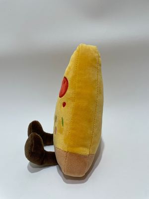 7 পিসি বিভিন্ন পিজা প্লাশ খেলনা, বাচ্চাদের জন্য মিষ্টি খাবার ভরাট প্রাণী এবং হোম সজ্জা