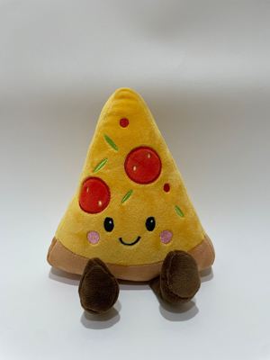 7 পিসি বিভিন্ন পিজা প্লাশ খেলনা, বাচ্চাদের জন্য মিষ্টি খাবার ভরাট প্রাণী এবং হোম সজ্জা