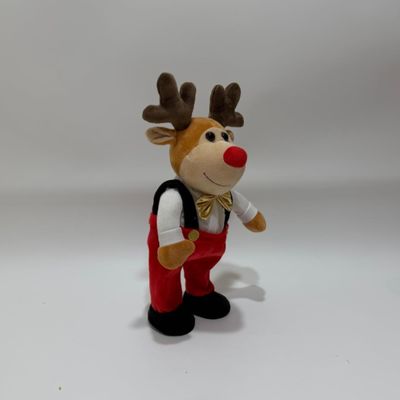 গান ও নাচের ক্রিসমাস সান্টা এবং হরিণ