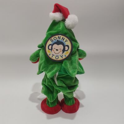 সঙ্গীত এবং গতির সাথে গান এবং নাচ ক্রিসমাস ট্রি