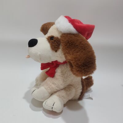 মিউজিক্যাল ক্রিসমাস গান গাওয়ার কুকুরের কান চলমান