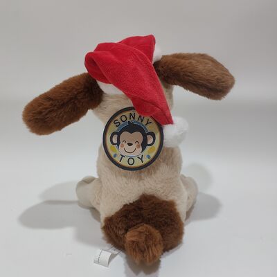 মিউজিক্যাল ক্রিসমাস গান গাওয়ার কুকুরের কান চলমান