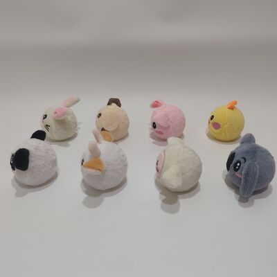 খেলার জন্য প্রাণবন্ত ৮-টুকরা খামার পশুর বাউন্সি বল সংগ্রহ