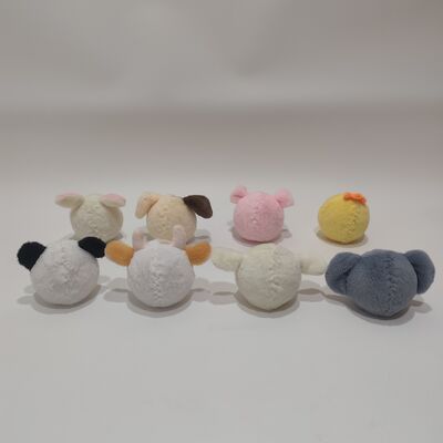 খেলার জন্য প্রাণবন্ত ৮-টুকরা খামার পশুর বাউন্সি বল সংগ্রহ