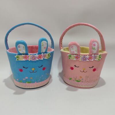 দুই রঙের ইস্টার কনিস ক্যাসেট প্লাশ টয় নরম এবং রঙিন ছুটির দিন উপহার সংগ্রহ