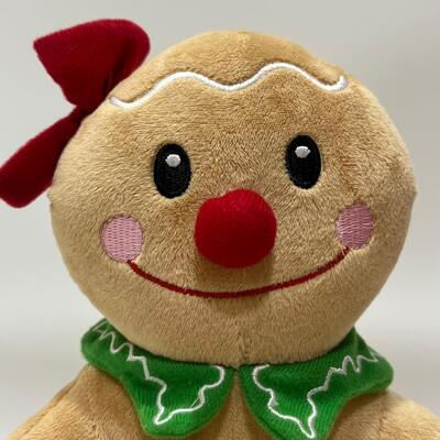 Singing & Dancing Christmas Gingerbread Plush Toy With Music