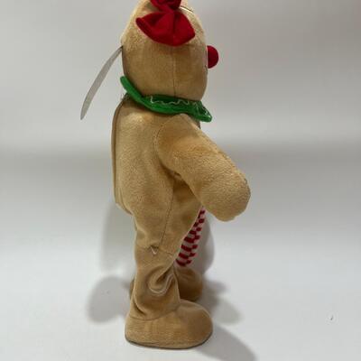 Singing & Dancing Christmas Gingerbread Plush Toy With Music