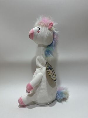 Recording and Neck-Turning Unicorn Plush Toy Interactive Talking Back Rainbow Horse