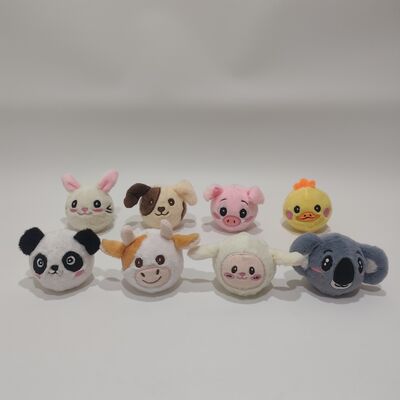 খেলার জন্য প্রাণবন্ত ৮-টুকরা খামার পশুর বাউন্সি বল সংগ্রহ